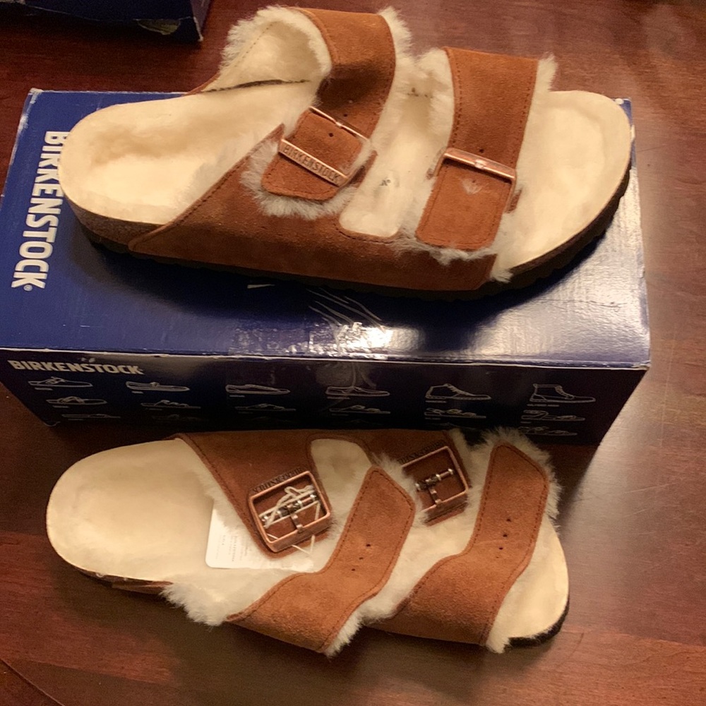Birkenstock’s Arizona Shearling Mink